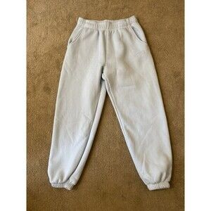 Abyl Relaxed Cotton Sweatpants Comfort Streetwear Pale Blue Color Women’s Size L